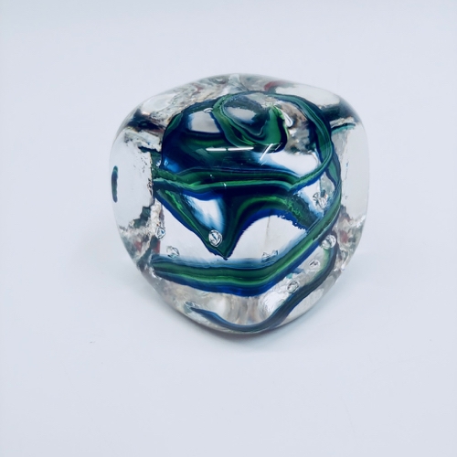 DB-663 Paperweight Square Blue/Green $66 at Hunter Wolff Gallery